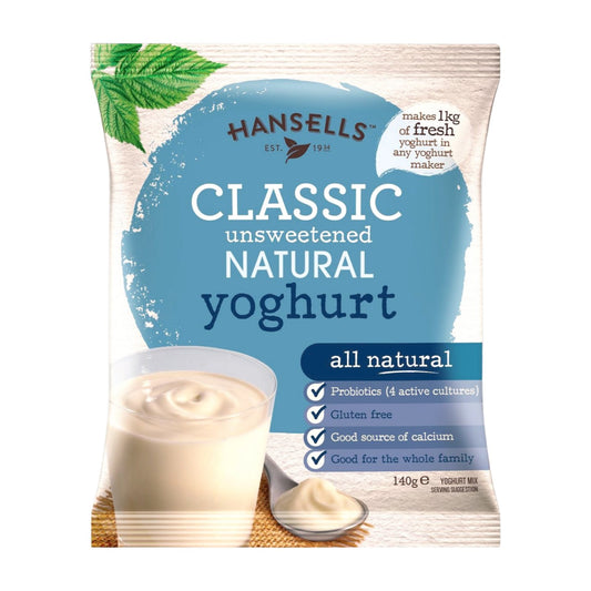 Classic Unsweetened Natural Yoghurt x12 Sachets