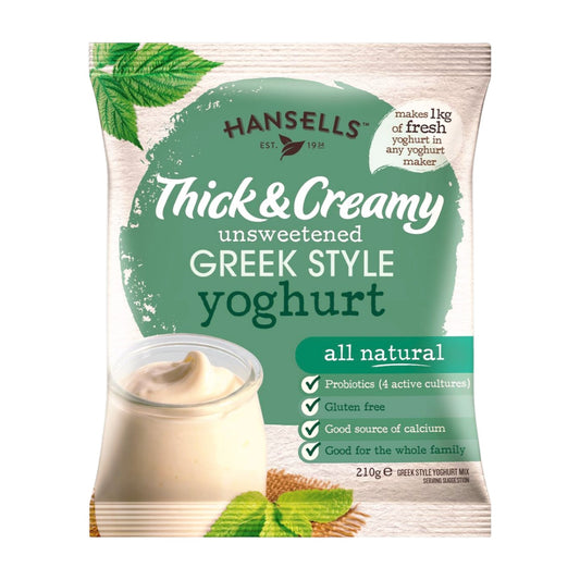 Thick & Creamy Unsweetened Greek Style Yoghurt x12 Sachets