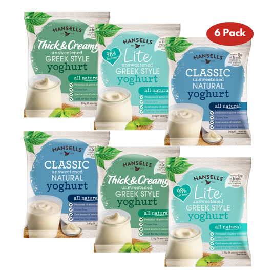 Unsweetened Yoghurt - Mixed Pack x6 Sachets