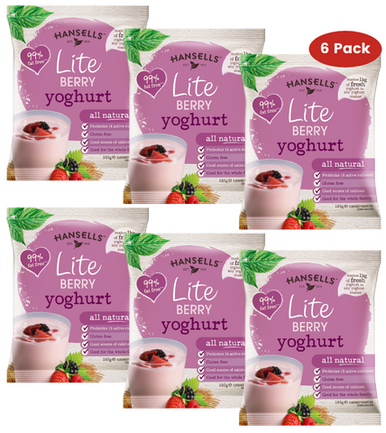 6x Sachets Hansells - Lite Berry Yoghurt