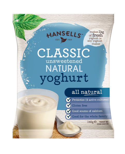 6 x Unsweetened Yoghurt Mixed Pack - Hansells Yoghurt UK