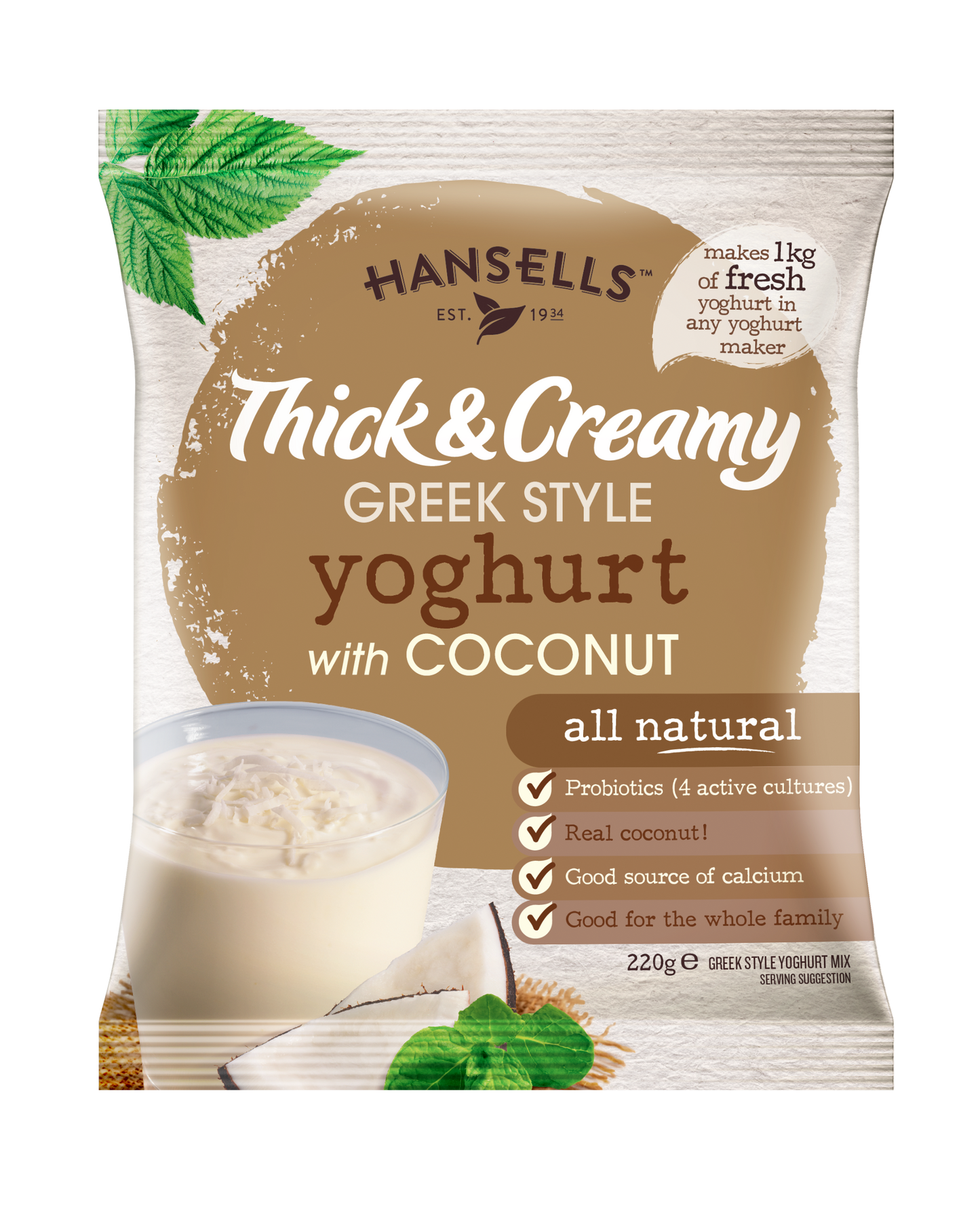 6 x Thick & Creamy Yoghurt Mixed Pack - Hansells Yoghurt UK