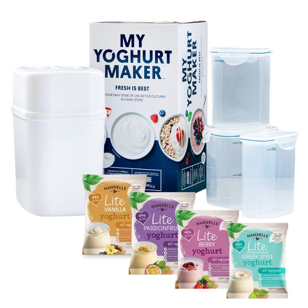 Lite Starter Kit x4 Sachets + Yoghurt Maker